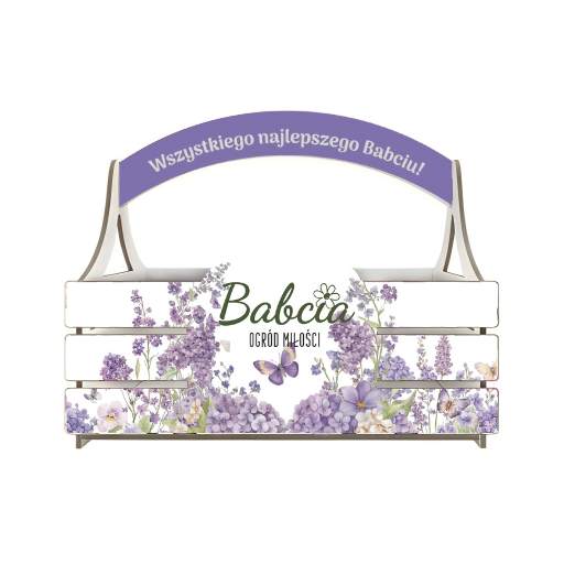 Koszyczek dla Babci pudełko prezentowe dzień babci #3330B8