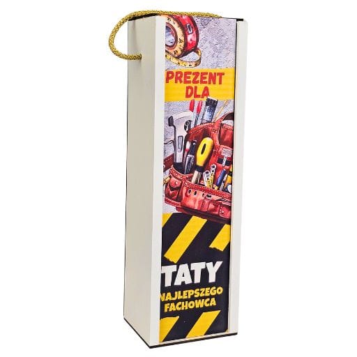 Skrzynka na alkohol dla taty – Tata najlepszy fachowiec – idealny prezent – wzór narzędzia #3311-T3