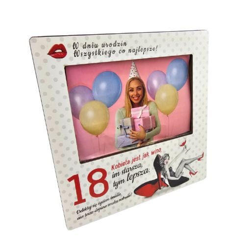 Ramka na zdjęcia 18te urodziny Szpilka #3310SZ18