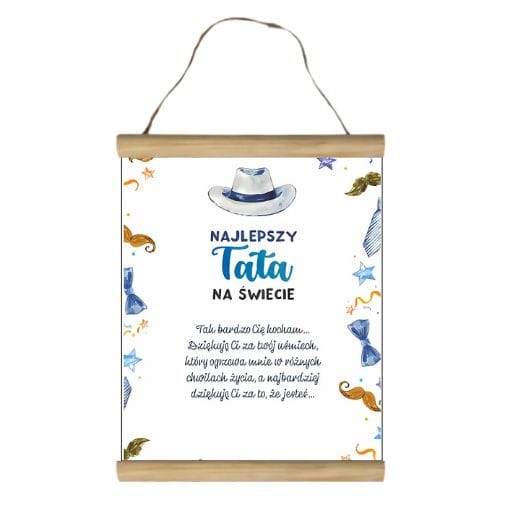 Dyplom dla taty z życzeniami –  prezent na Dzień Ojca #3306-T3