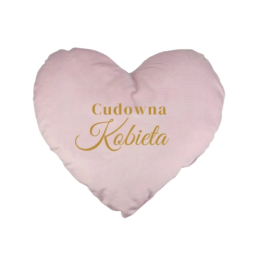 Poduszka SERCE M Cudowna Kobieta prezent dla kobiety dziewczyny – Velvet #3384-CK-R2
