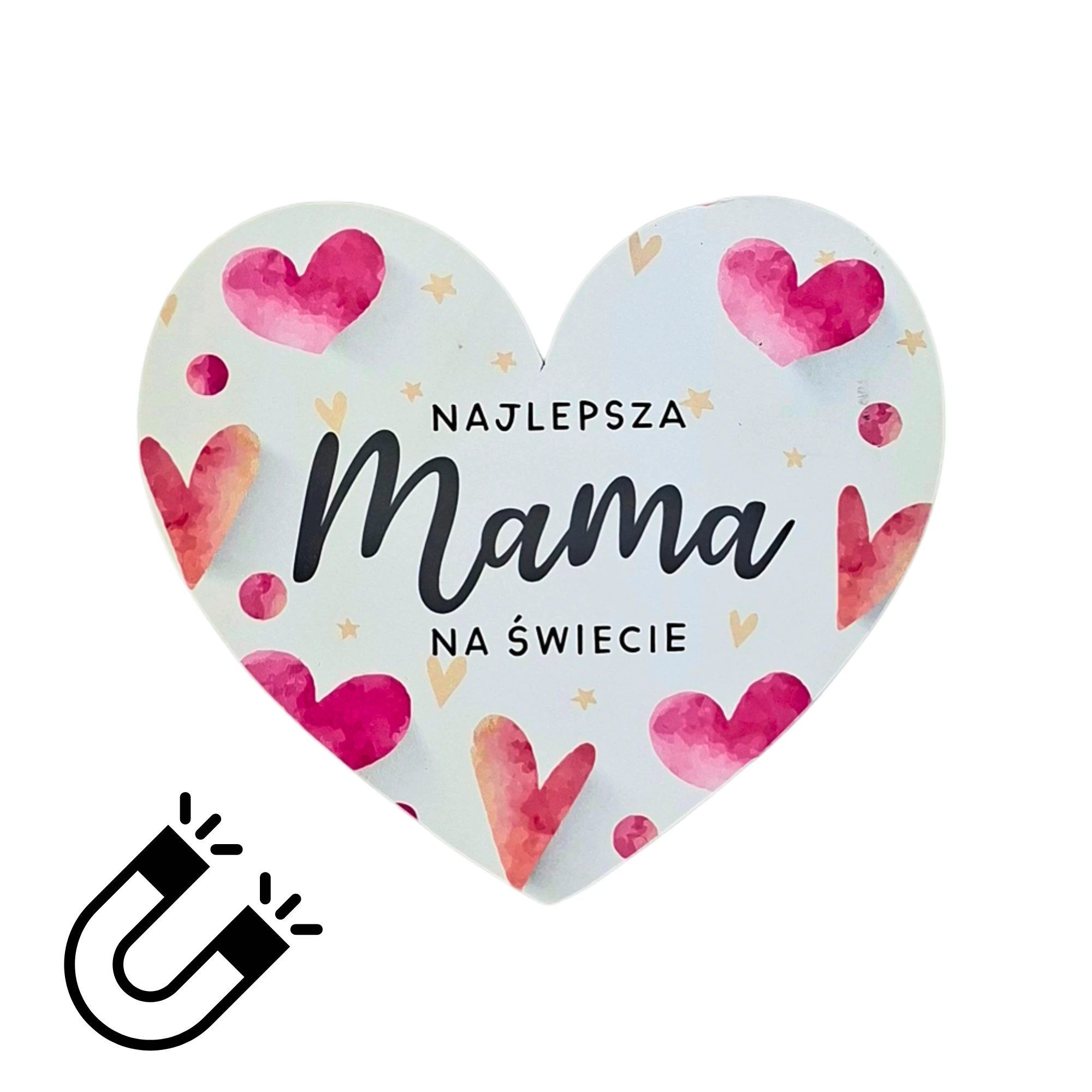 Magnes duży dla Mamy – Dzień Matki – serca  #3312M4