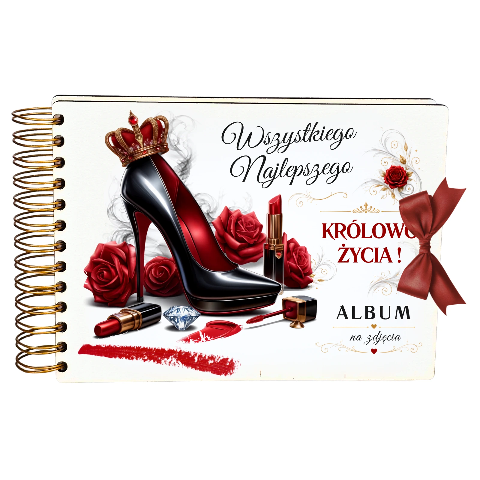 ALBUM NA ZDJĘCIA urodziny dla kobiety – Królowa Życia – #3343-UR22-WN