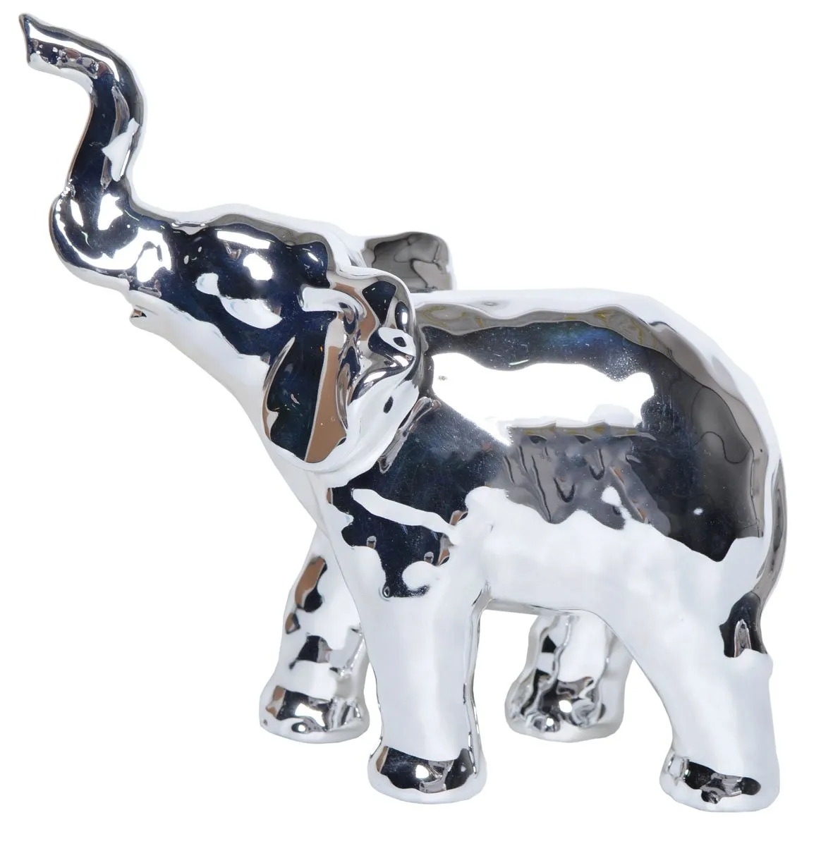 FIGURKA SŁOŃ SREBRNY DUŻY 20 cm 2713