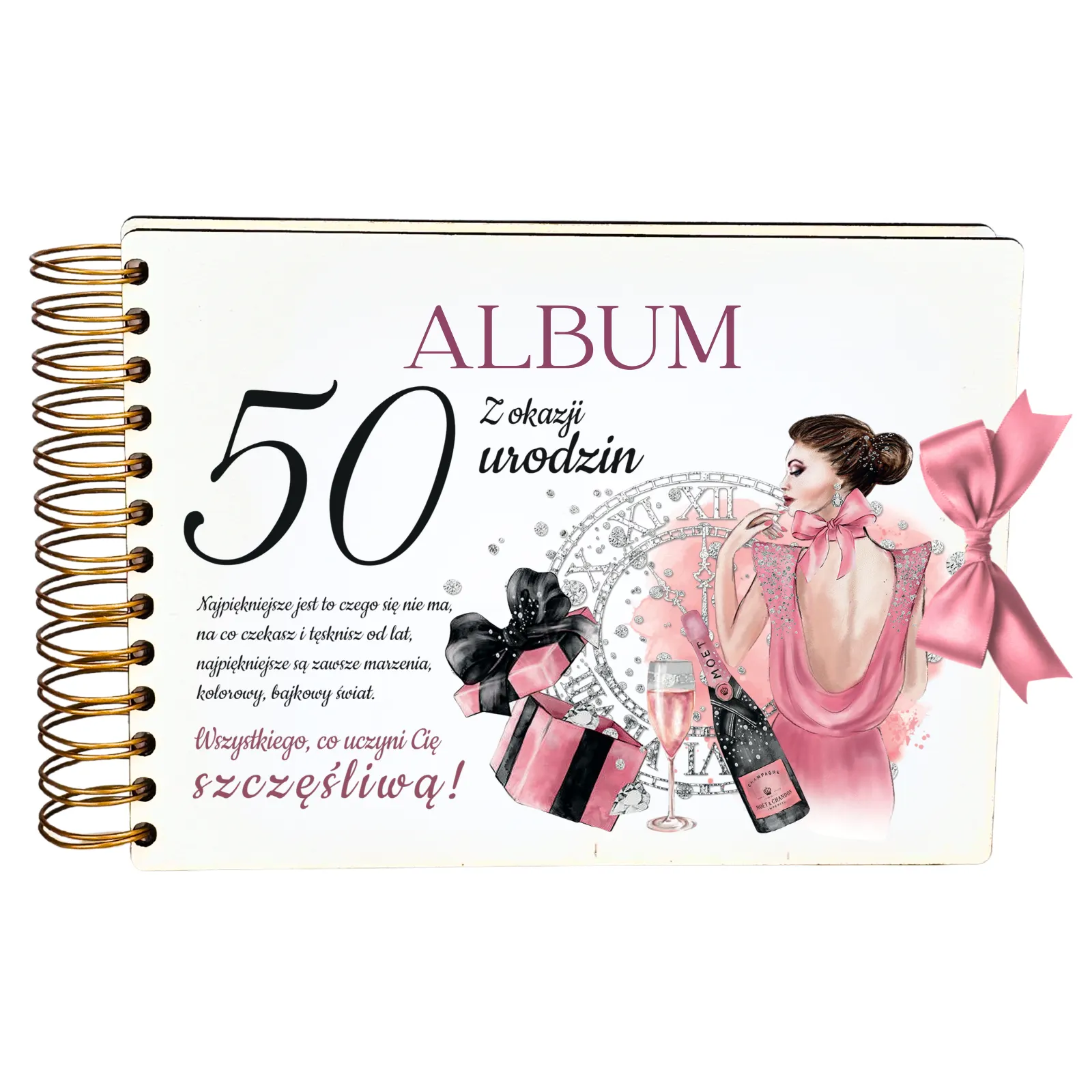 ALBUM NA ZDJĘCIA 50 urodziny dla kobiety – Elegantka Pani – #3343-EPI-50