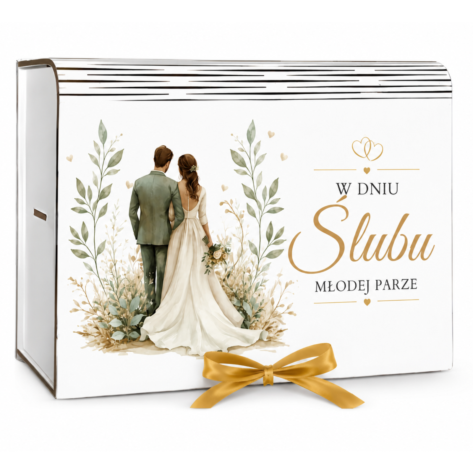 Kasetka dzielona na gadżety ślubne dla Młodej Pary – Młoda Para – #3307-MP-SL08
