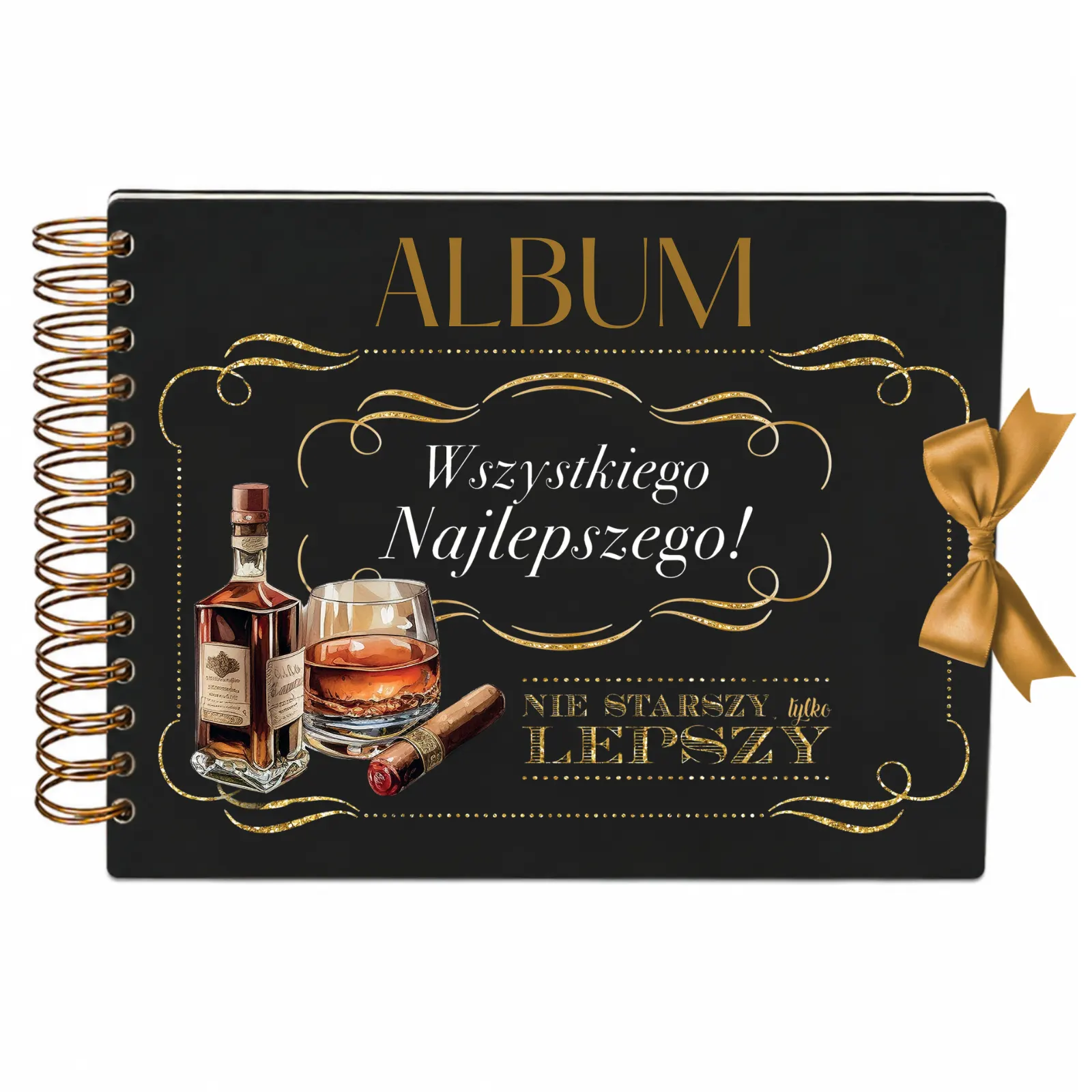 ALBUM NA ZDJĘCIA urodziny dla mężczyzny – Whiskey – #3343-WY-WN