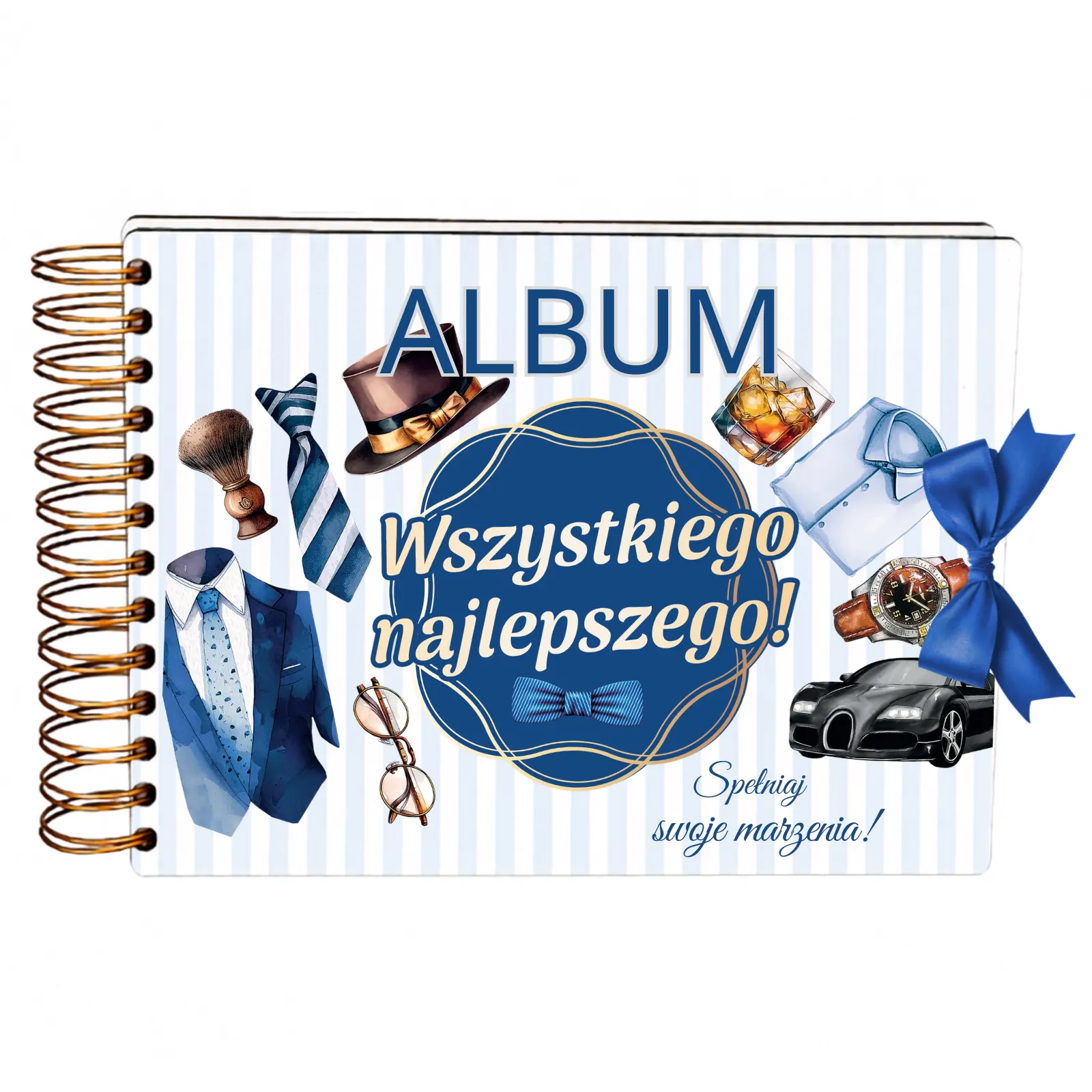 ALBUM NA ZDJĘCIA urodziny dla mężczyzny – Pan Gadżet – #3343-PNG-WN