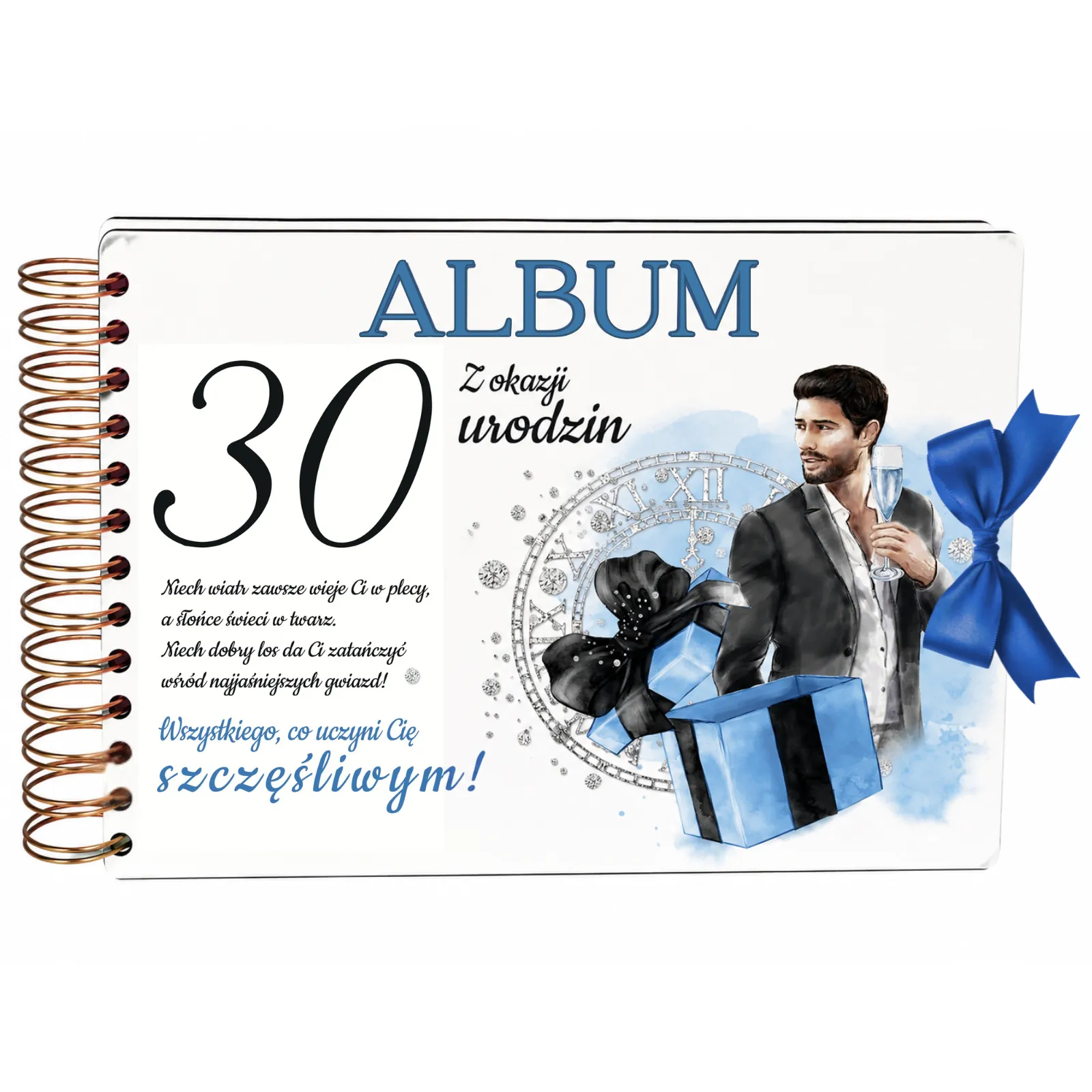 ALBUM NA ZDJĘCIA 30 urodziny dla mężczyzny – Elegant Pan – #3343-EPN-30