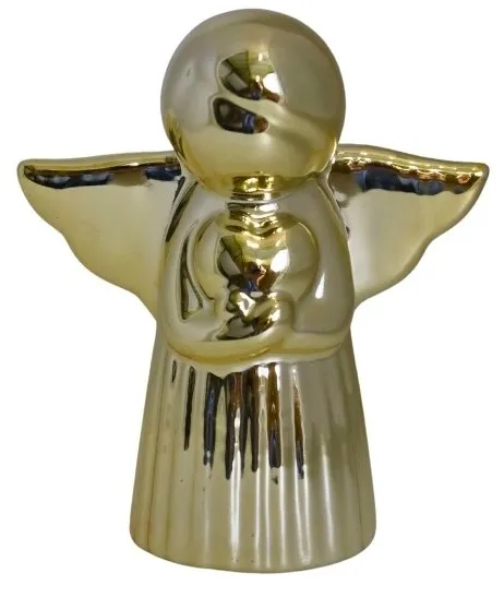 ANIOŁ CERAMICZNY ZŁOTY MINI 79509 6 szt