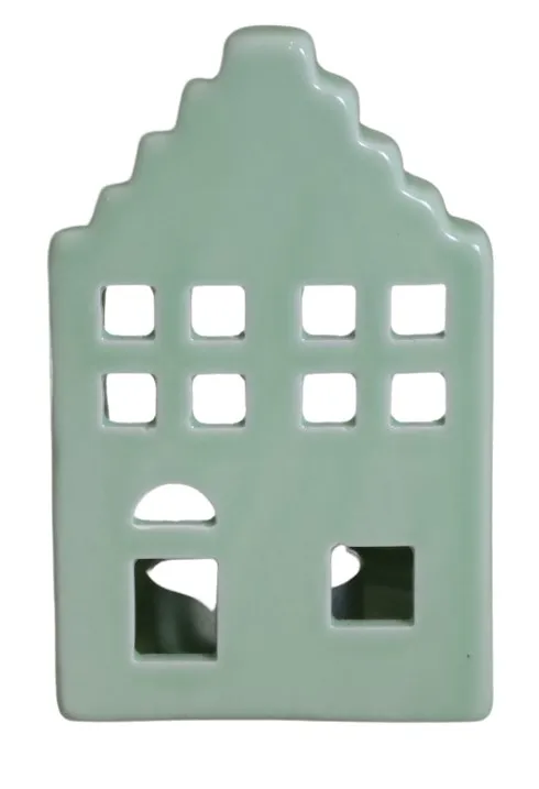 DOMEK CERAMICZNY NA T-LIGHT MIĘTOWY 80307 – ZESTAW 3 SZT