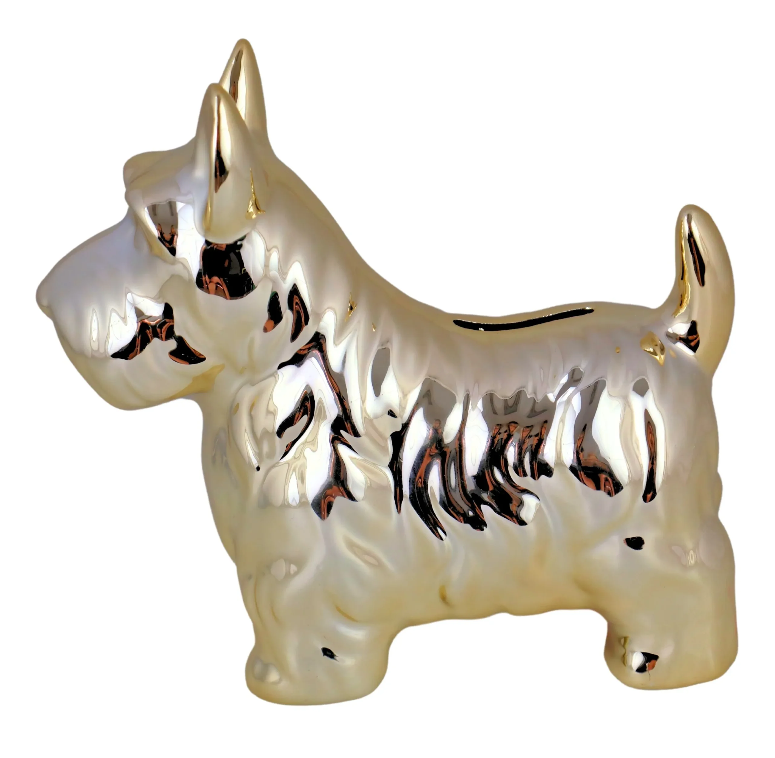 SKARBONKA CERAMICZNA PIES ZŁOTY MAŁY 81960