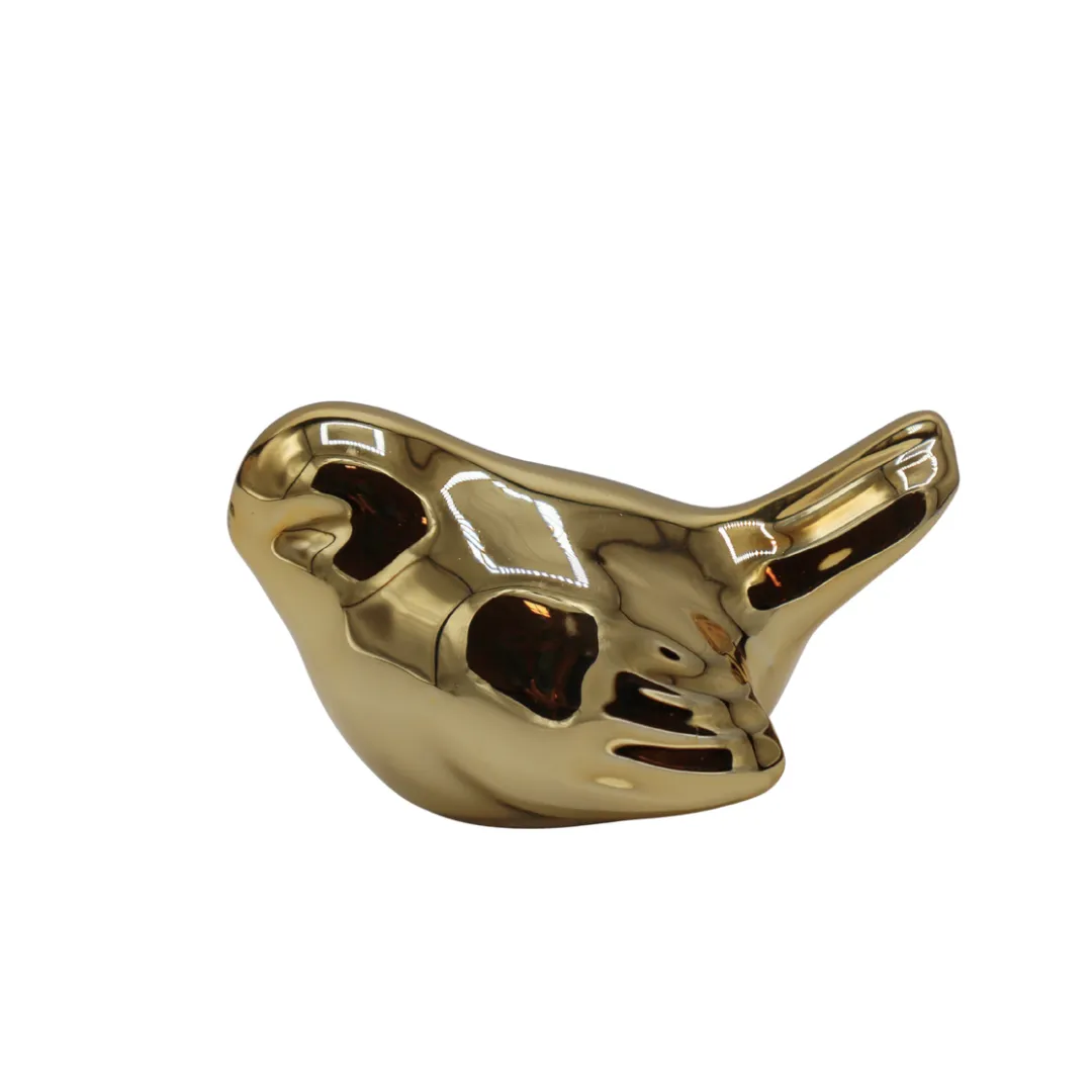 PTASZEK CERAMICZNY ZŁOTY MAŁY 93536 – ZESTAW 12 szt