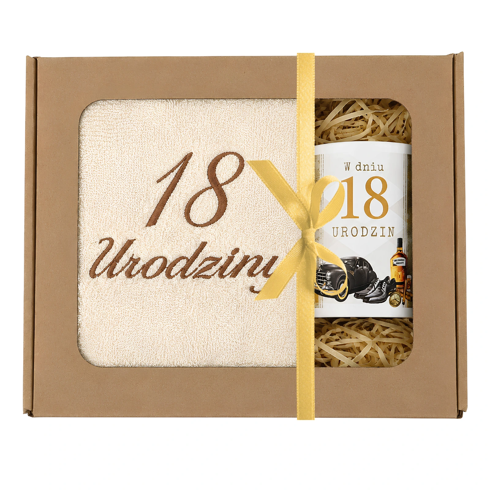 Zestaw kubek + ręcznik 18 urodziny #3328-UR15