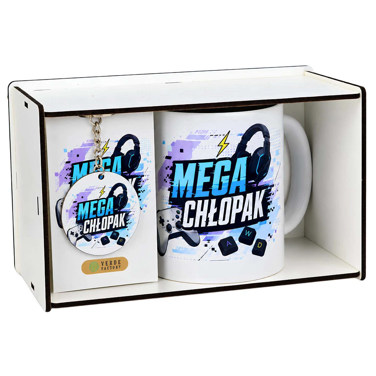 Zestaw kubek i brelok – wzór Mega Chłopak –  #3366-CHK18