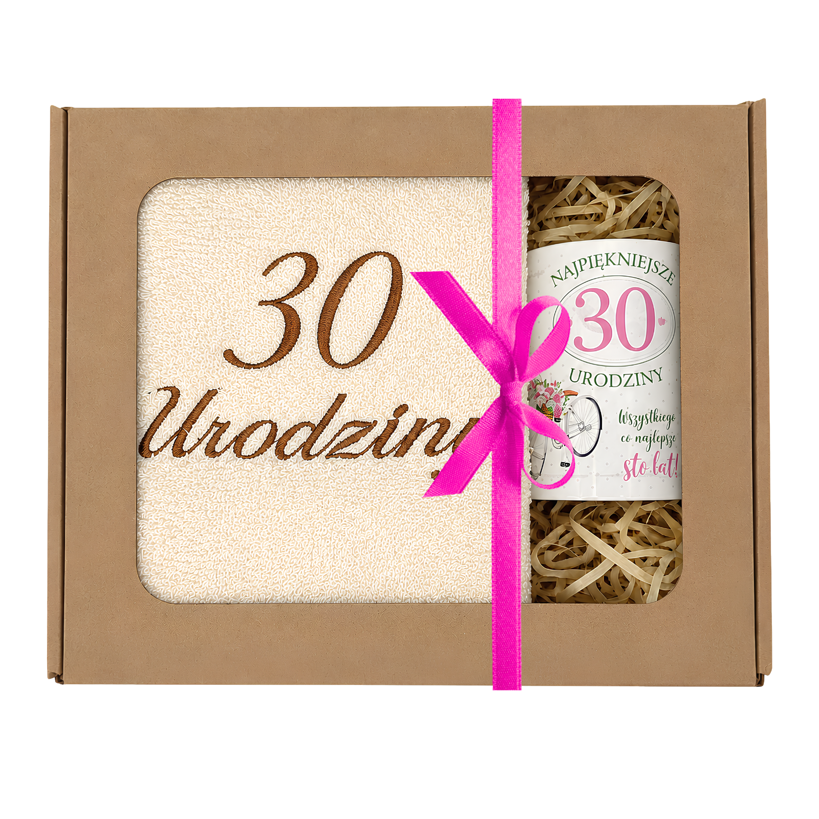 Zestaw kubek + ręcznik 30 urodziny #3328-UR19-30