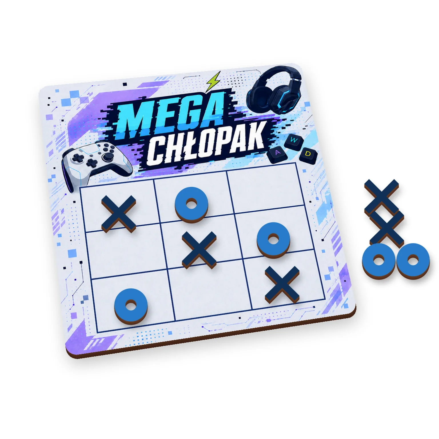GRA Kółko-Krzyżyk prezent dla chłopaka – wzór Mega Chłopak – #3419-CHK18