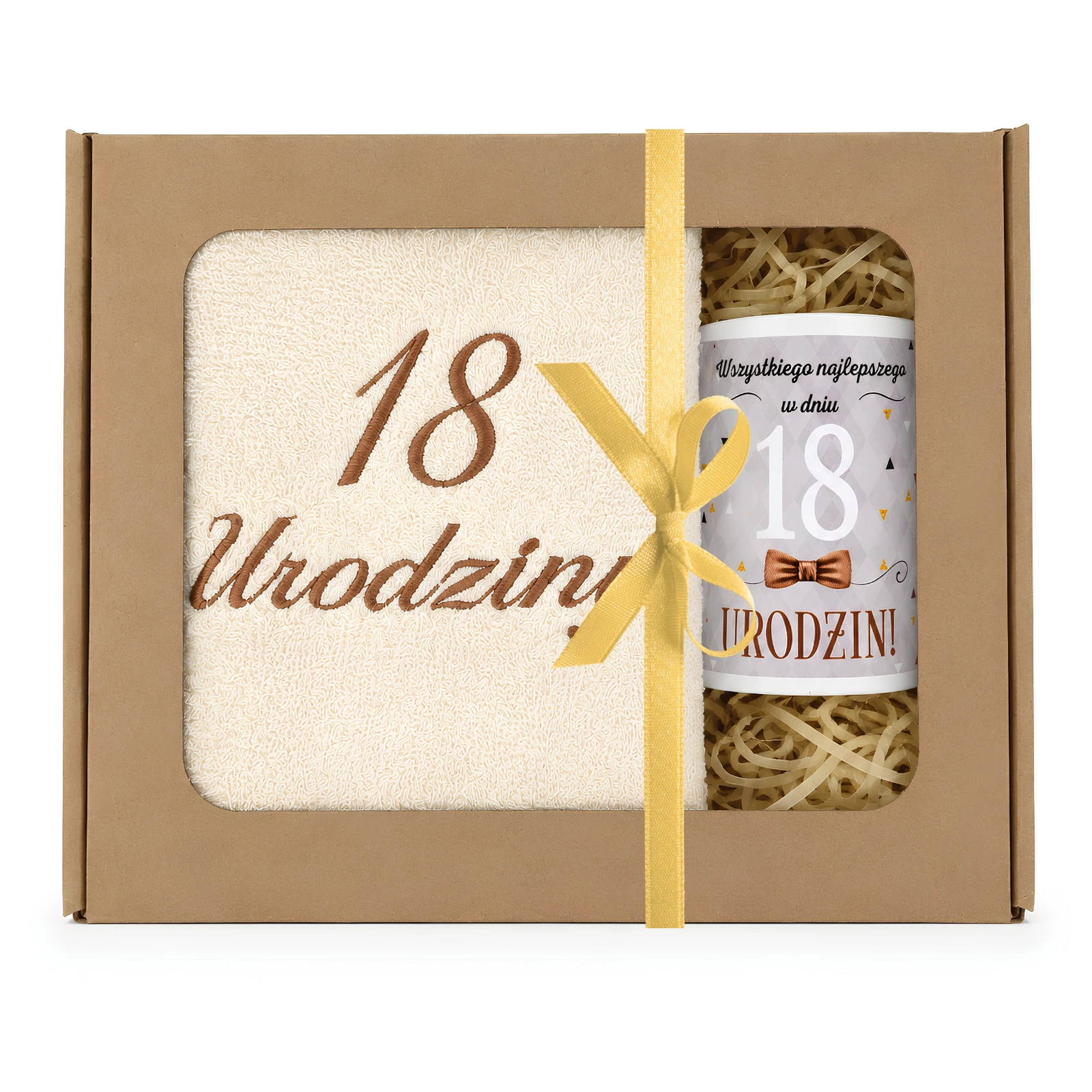Zestaw kubek + ręcznik 18 urodziny #3328-UR12