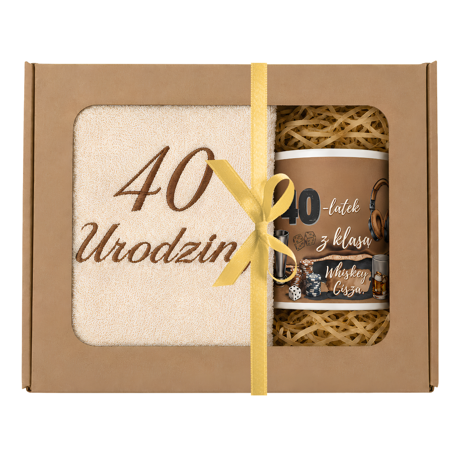 Zestaw kubek + ręcznik 40 urodziny #3328-UR23-40