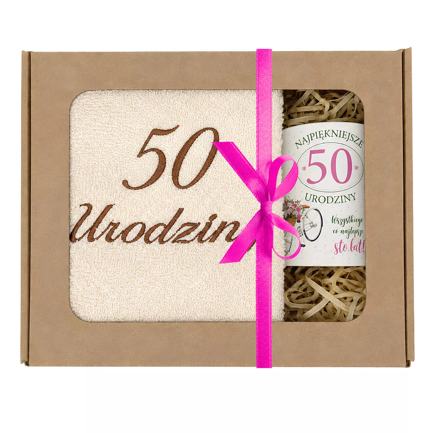Zestaw kubek + ręcznik 50 urodziny #3328-UR19-50