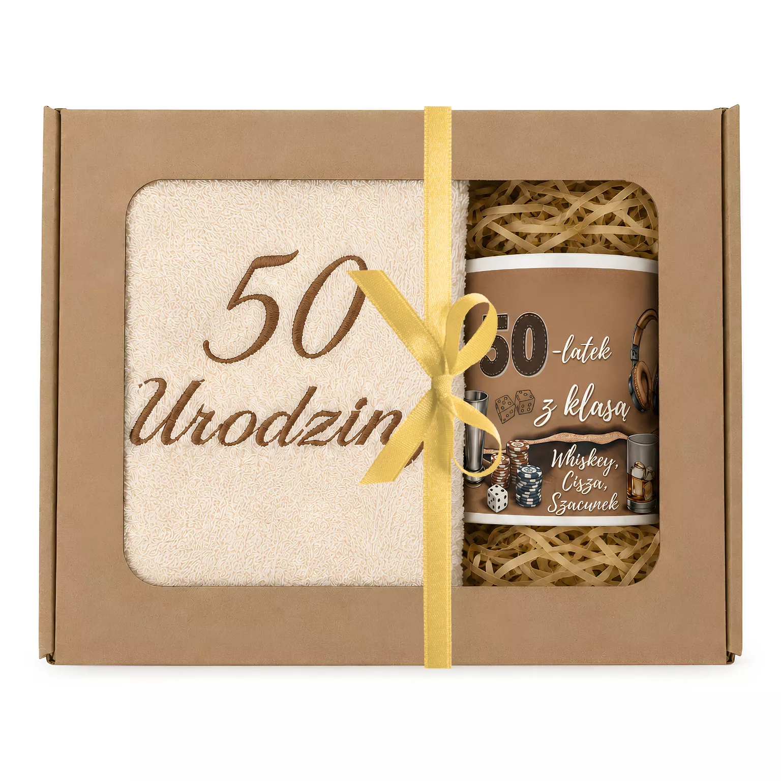 Zestaw kubek + ręcznik 50 urodziny #3328-UR23-50