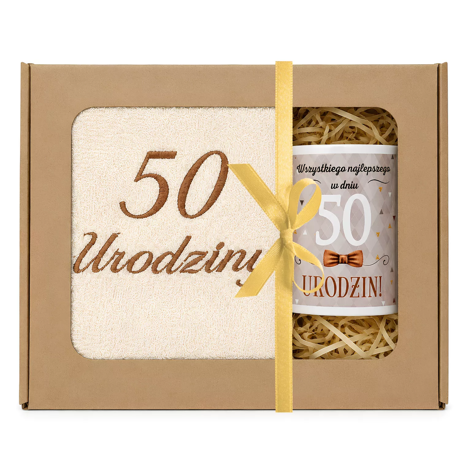 Zestaw kubek + ręcznik 50 urodziny #3328-UR12-50