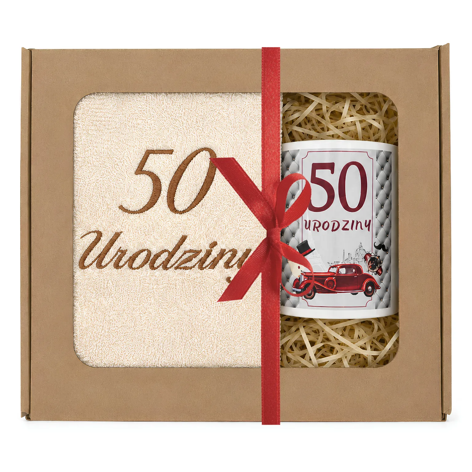 Zestaw kubek + ręcznik 50 urodziny #3328-UR11-50