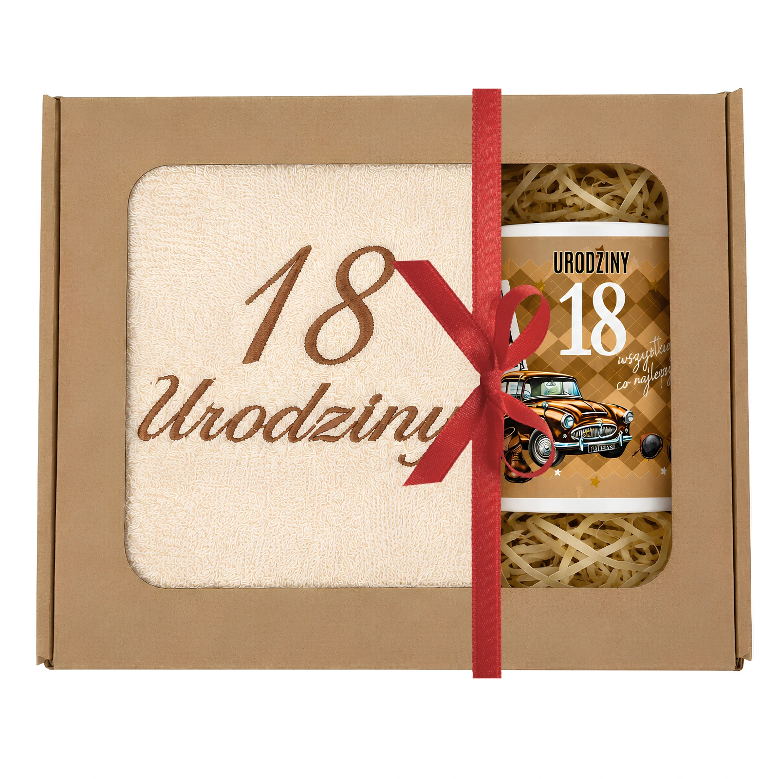Zestaw kubek + ręcznik 18 urodziny #3328-UR14