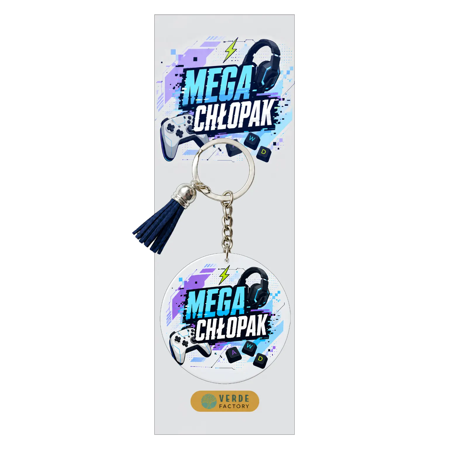 Brelok dla chłopaka – wzór Mega Chłopak – #3361-CHK18