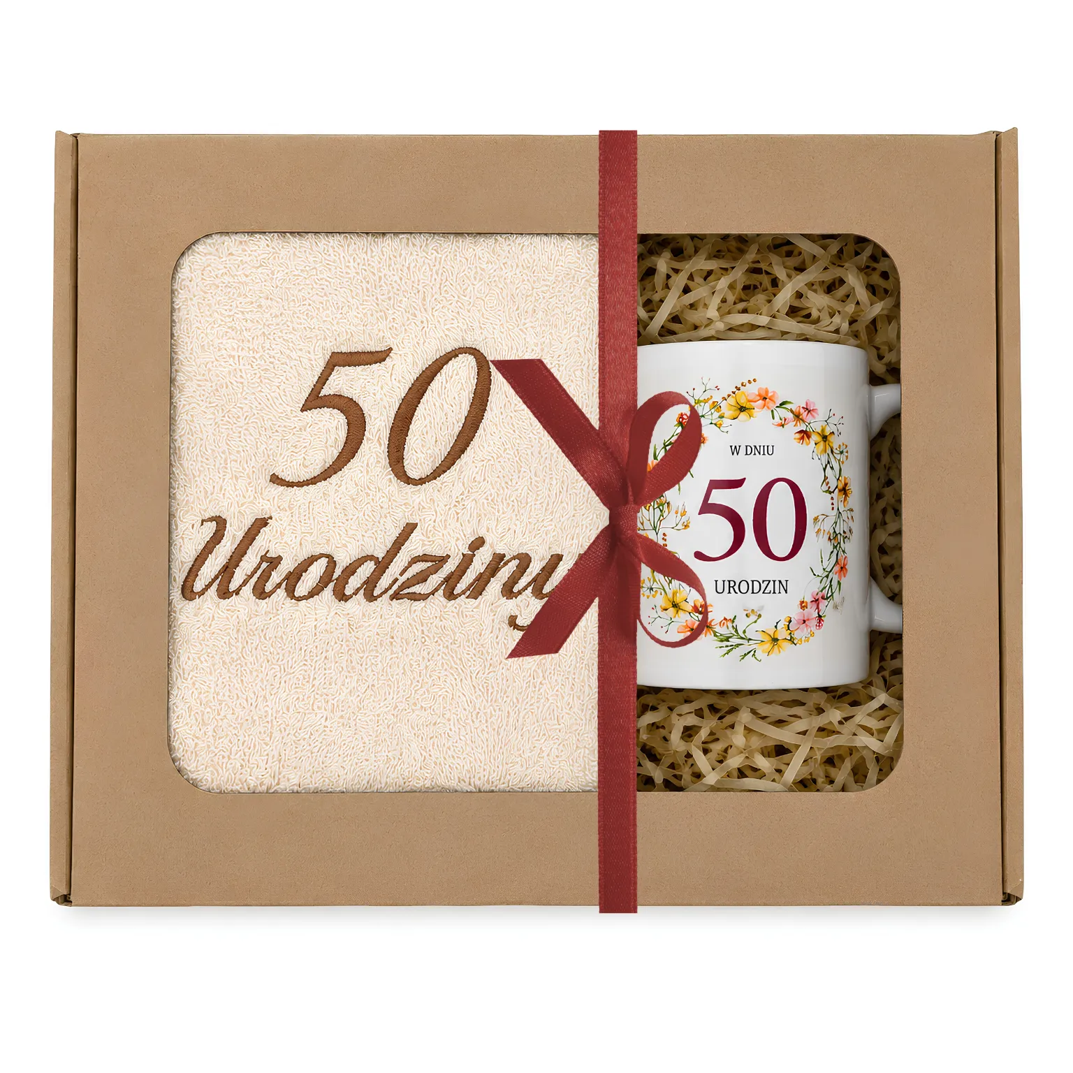 Zestaw kubek + ręcznik 50 urodziny #3328-UR17-50