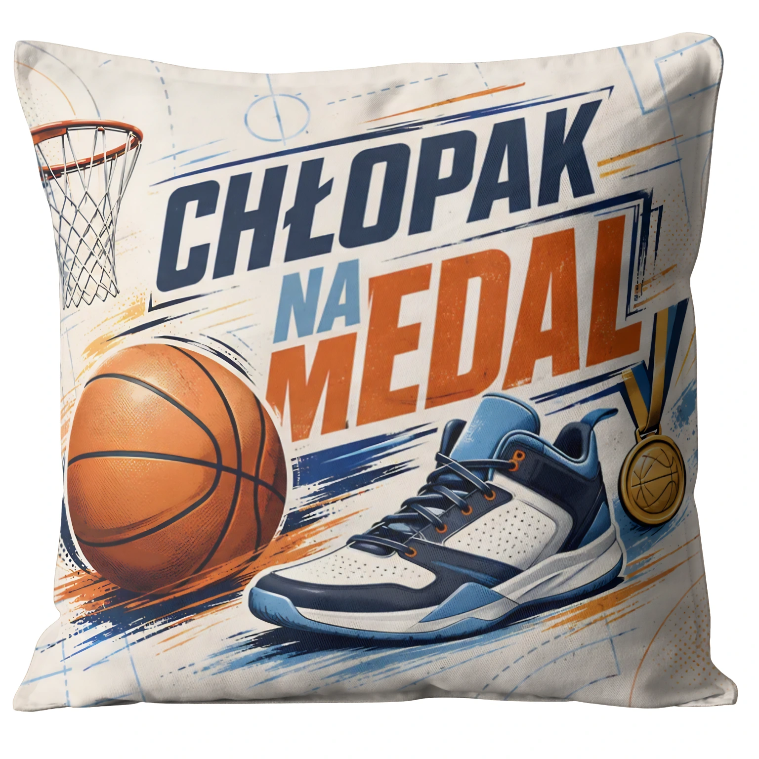Poduszka prezent dla chłopaka – wzór Chłopak na Medal2 – #3335-CHK21