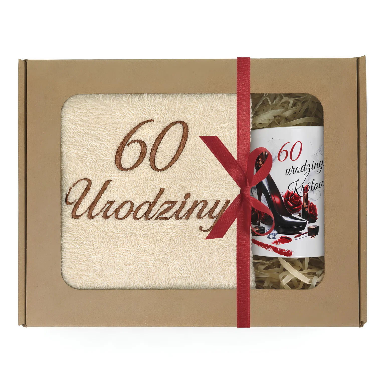 Zestaw kubek + ręcznik 60 urodziny #3328-UR22-60