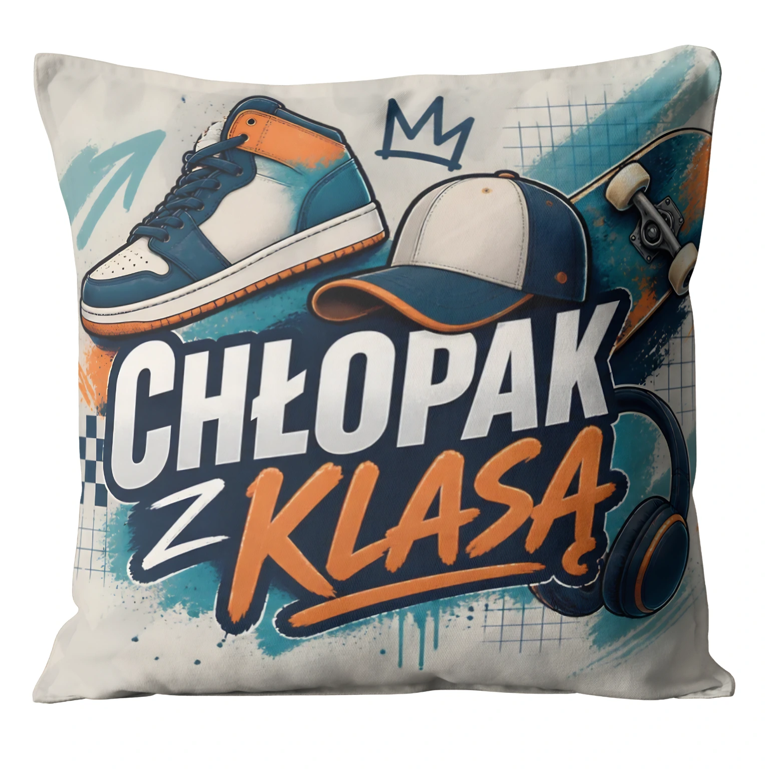 Poduszka prezent dla chłopaka – wzór Chłopak z klasą – #3335-CHK19