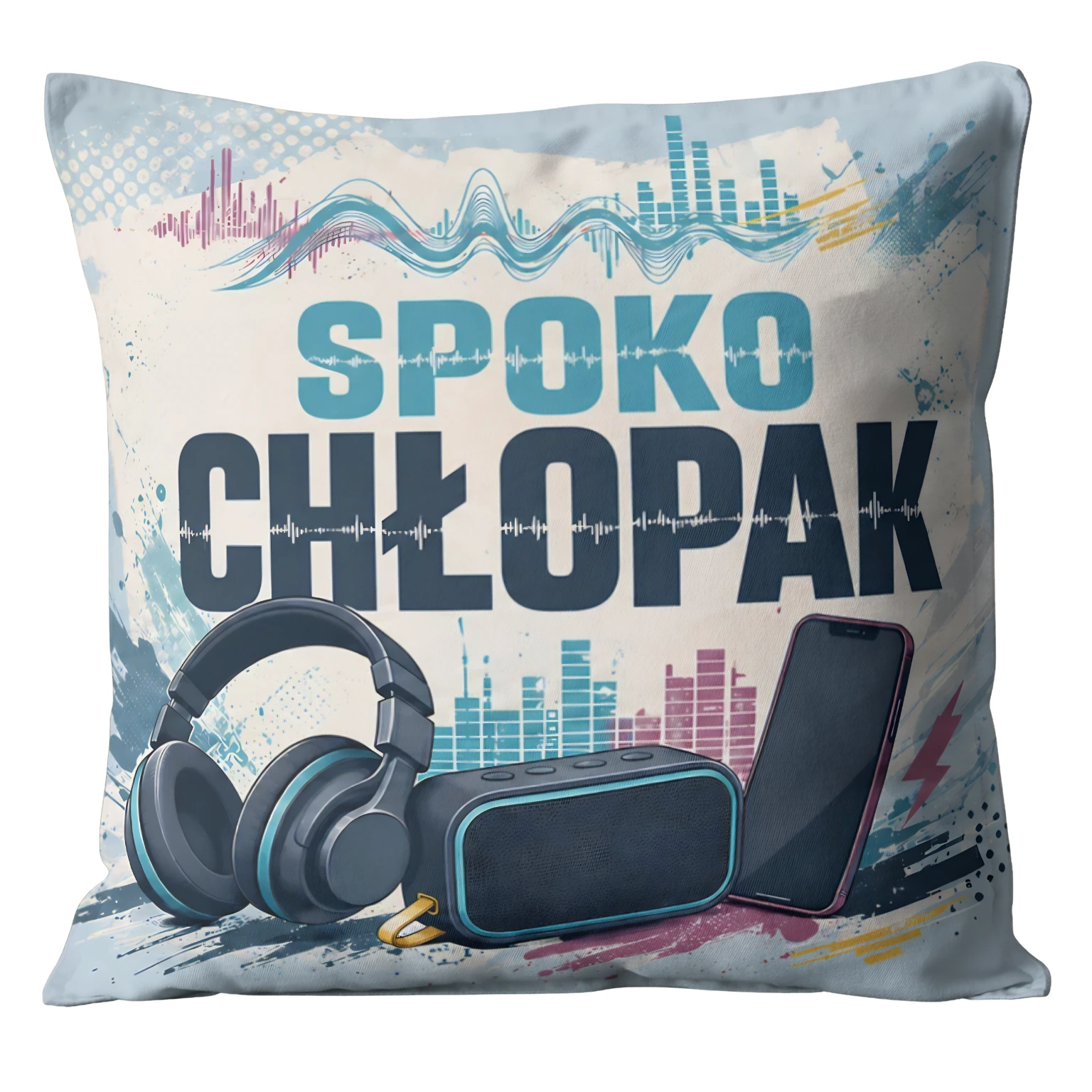 Poduszka prezent dla chłopaka – wzór Spoko Chłopak – #3335-CHK20