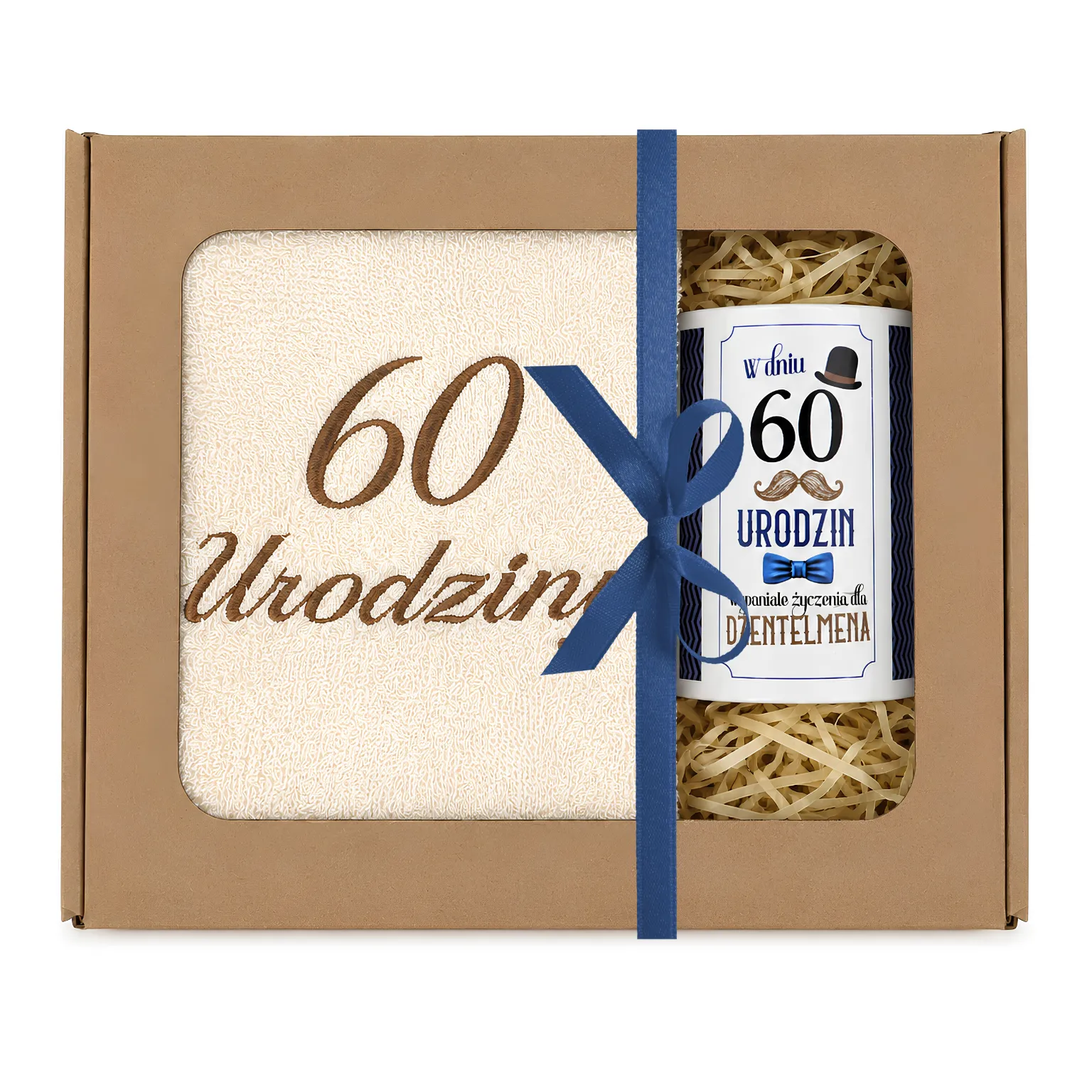 Zestaw kubek + ręcznik 60 urodziny #3328-UR13-60