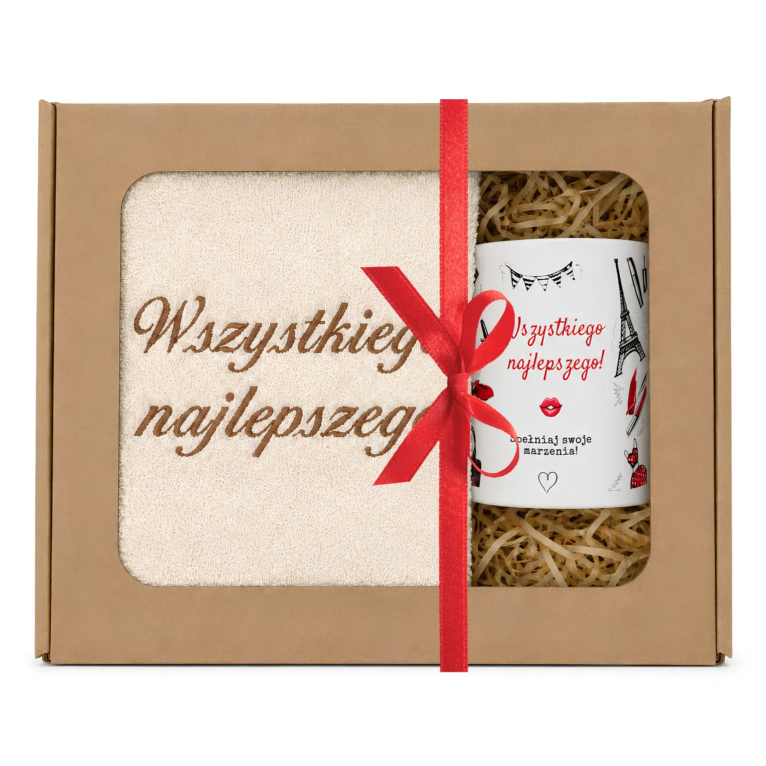 Zestaw kubek + ręcznik na urodziny #3328-UR16-WN