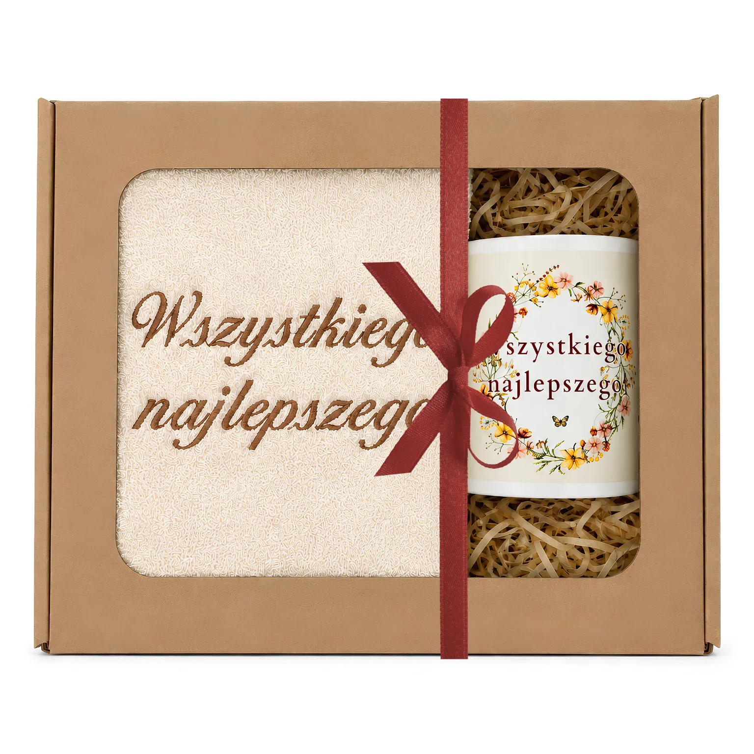 Zestaw kubek + ręcznik na urodziny #3328-UR17-WN