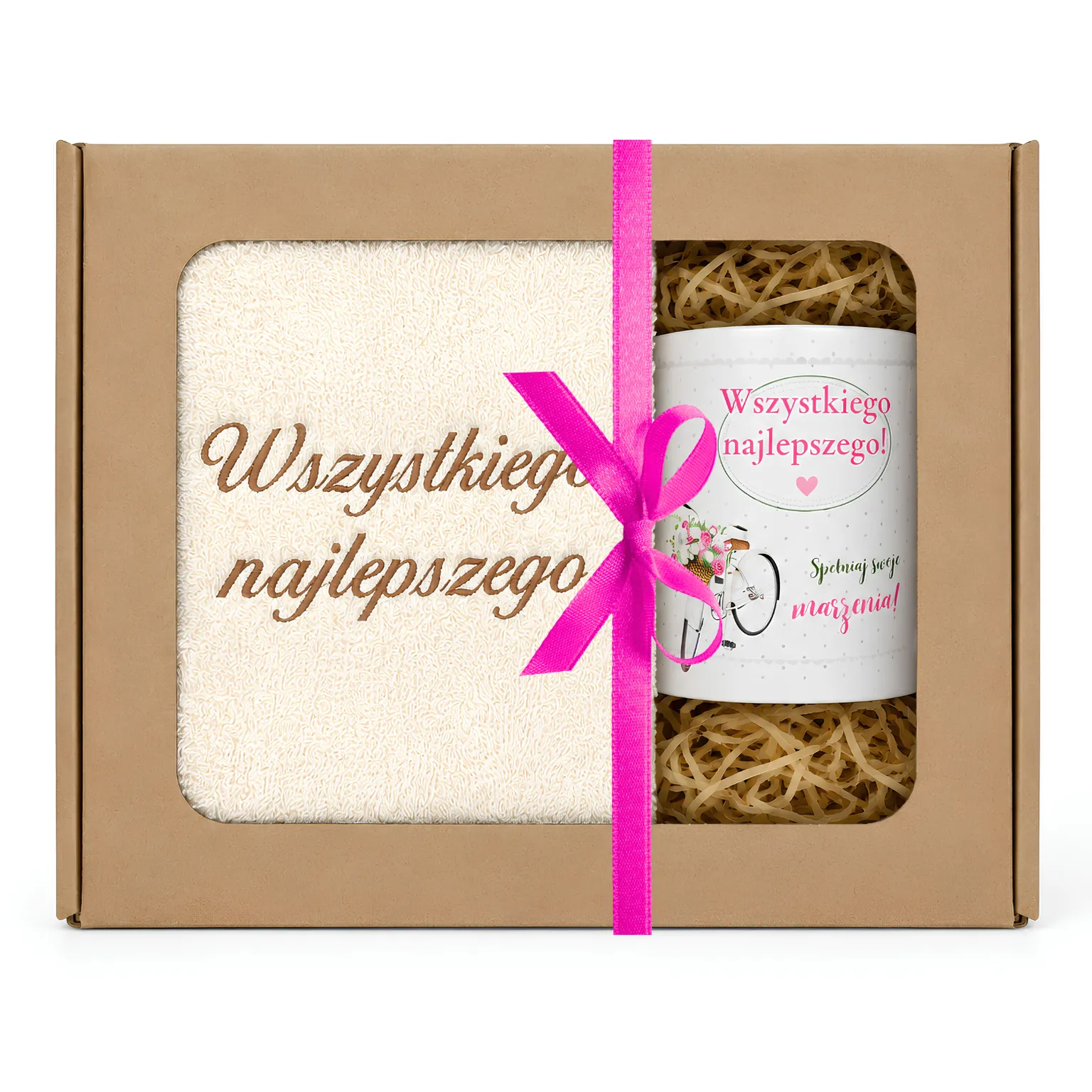 Zestaw kubek + ręcznik na urodziny #3328-UR19-WN