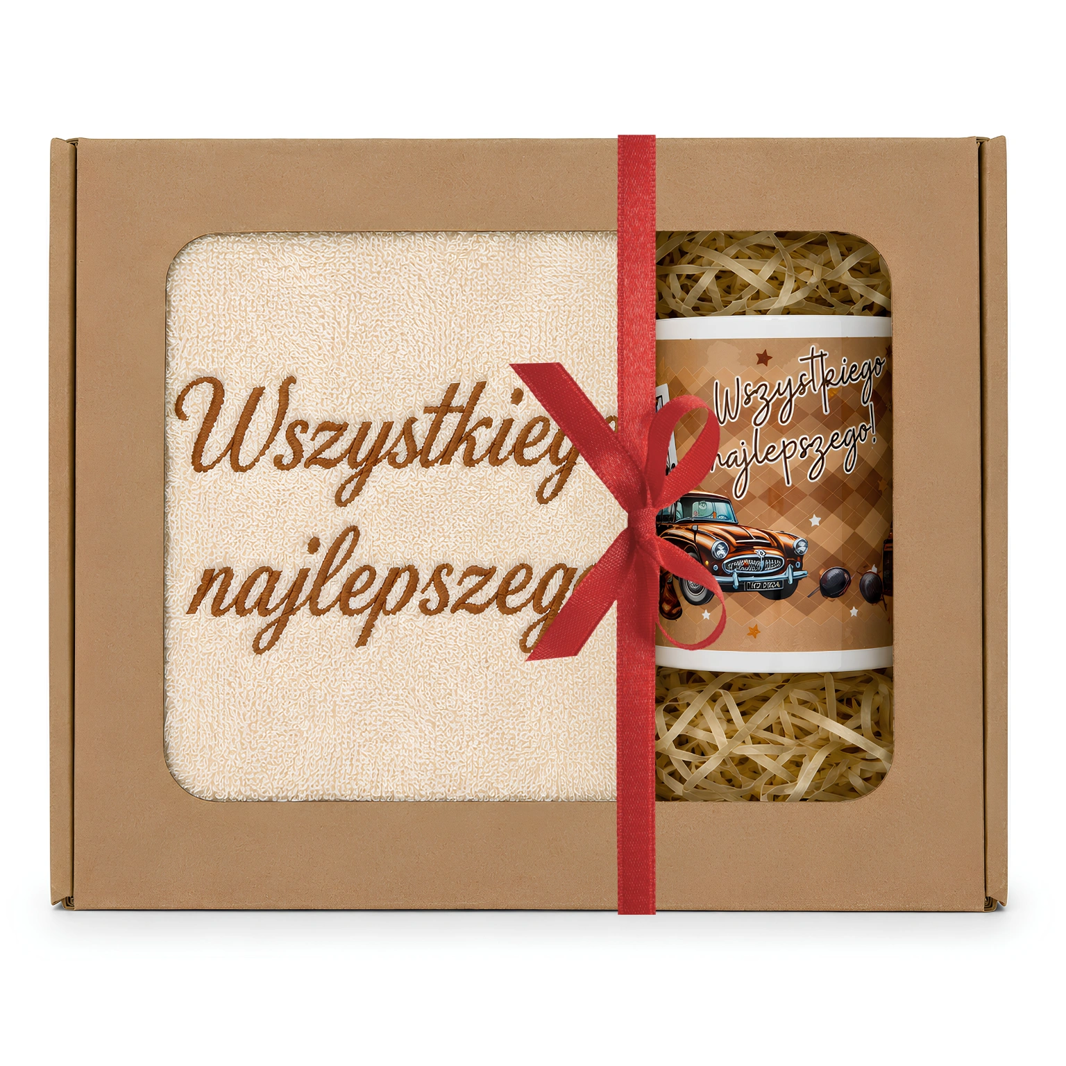 Zestaw kubek + ręcznik na urodziny #3328-UR14-WN