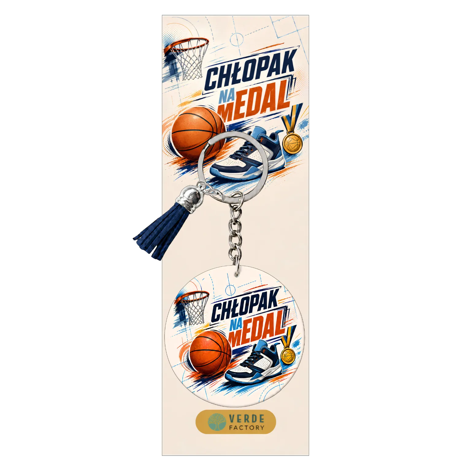 Brelok dla chłopaka – wzór Chłopak na medal – #3361-CHK21