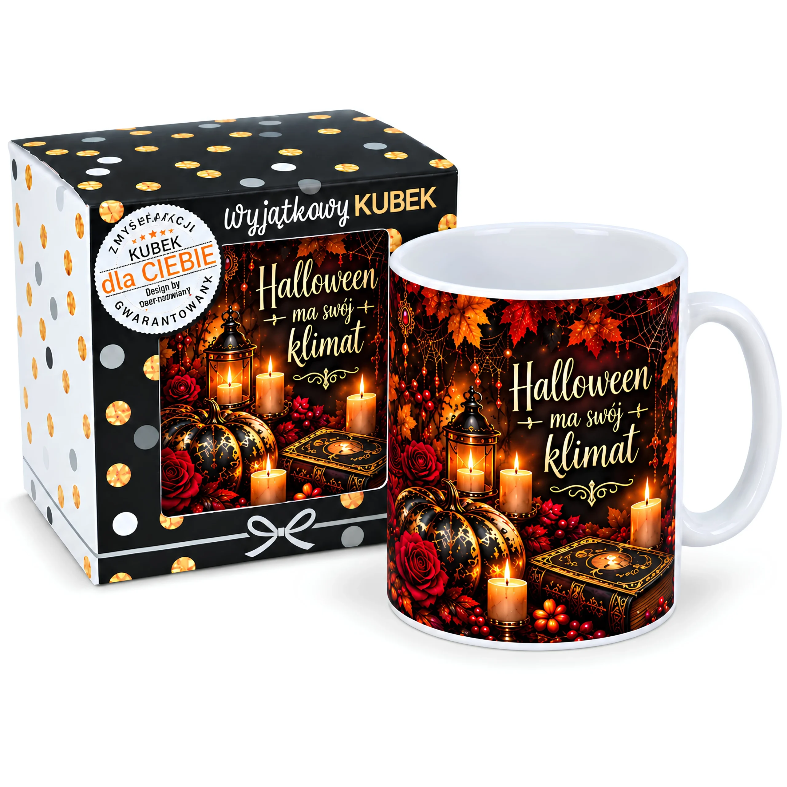 Kubek w opakowaniu na  Halloween – HALLOWEEN MA SWÓJ KLIMAT – #3309-H9