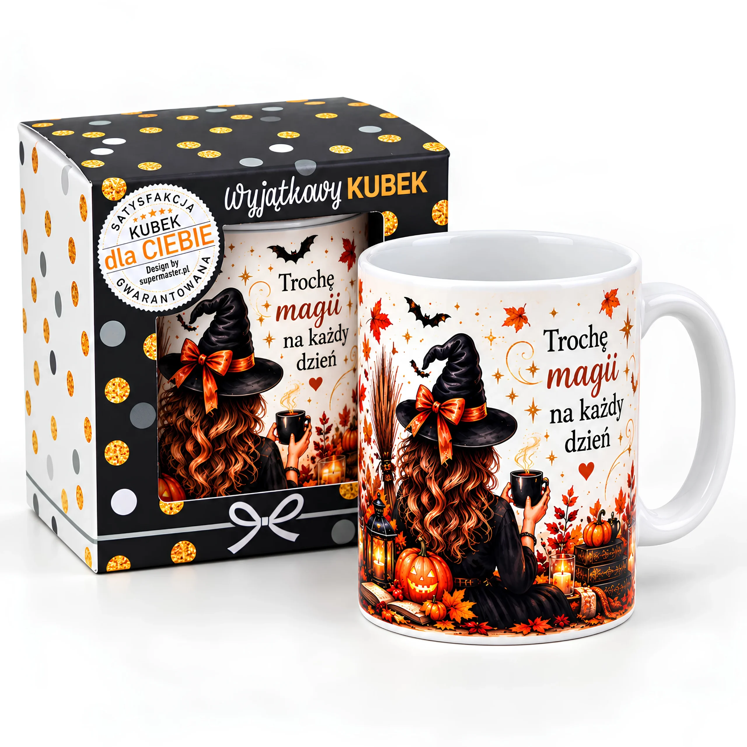 Kubek w opakowaniu na  Halloween – TROCHĘ MAGII NA KAŻDY DZIEŃ – #3309-H1