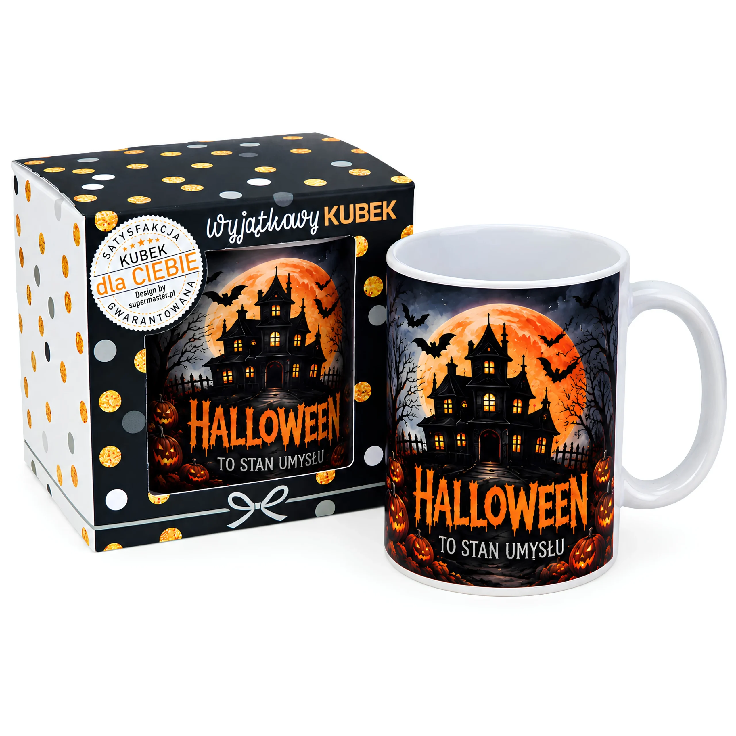 Kubek w opakowaniu na  Halloween – HALLOWEEN TO STAN UMYSŁU – #3309-H3