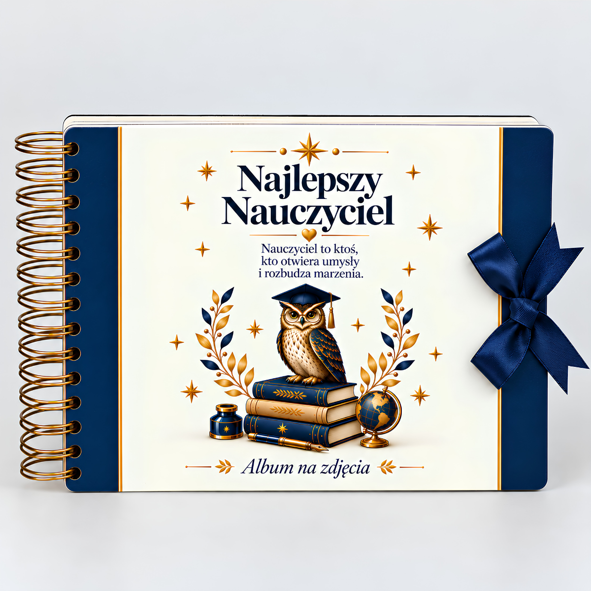 Album na zdjęcia dla Pana Nauczyciela – Najlepszy Nauczyciel (sowa) – #3343-N8B