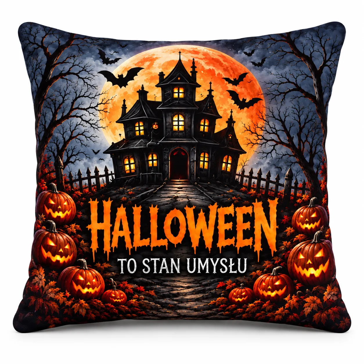 Poduszka na Halloween – HALLOWEEN TO STAN UMYSŁU – #3335-H3